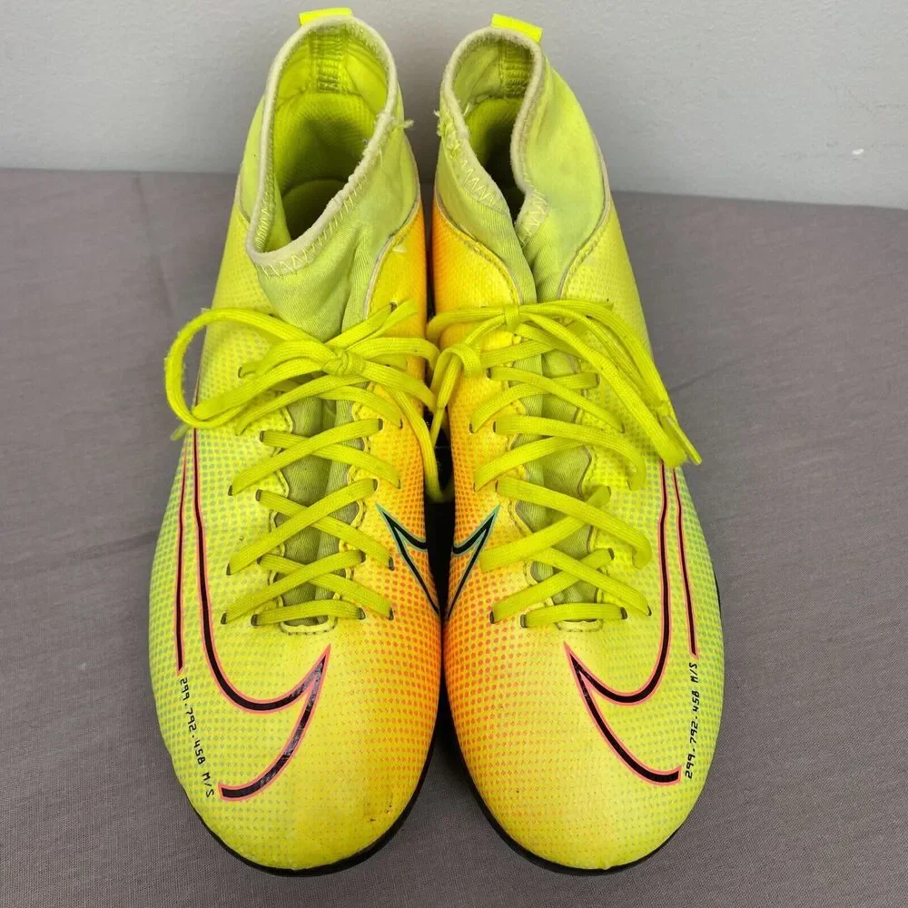 Nike Shoes Youth 4.5Y Yellow Lace Soccer Mercurial Superfly 7 BQ5418-703 Cleats‎